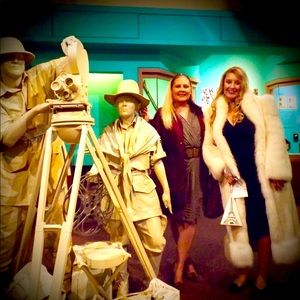 Full length blonde mink fur coat approx size 12 or M/L